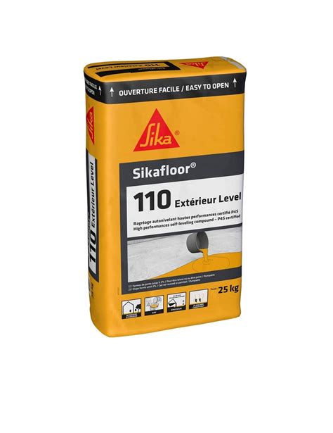 Sikafloor® 110 Extérieur Level Mortier Autonivelant P4s 25kg Bc Groupe