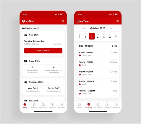 I redesigned the myTime app : r/Target