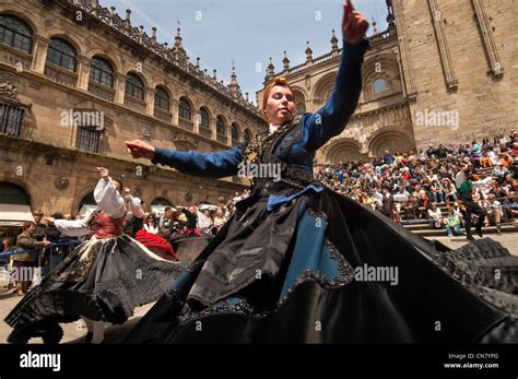 galician dance  res stock photography  images alamy