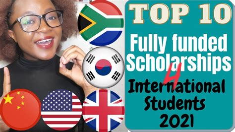 Top 10 Fully Funded Scholarships For International Students In 2021