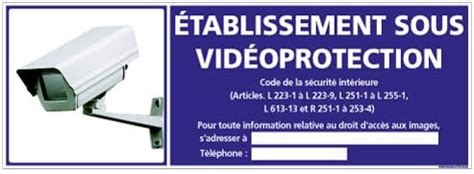 Panneau Etablissement sous VidéoProtection Plastique rigide PVC 1 5