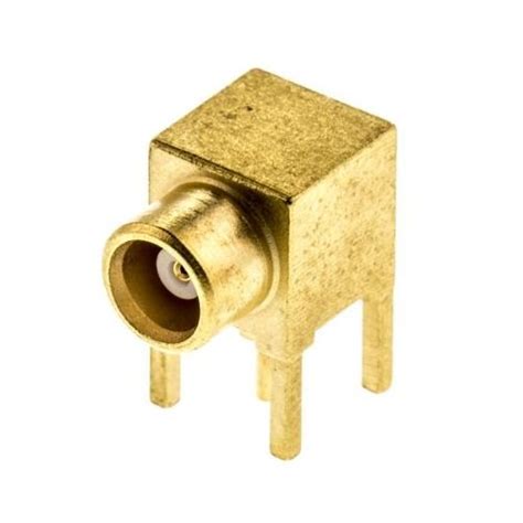 Radiall R W Mcx Connector Female Gold Over Nickel Plating