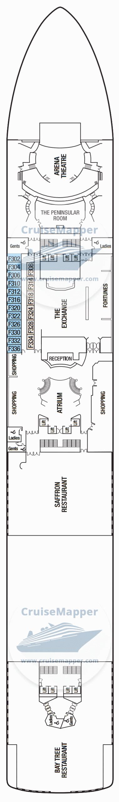 Ventura deck 6 plan | CruiseMapper