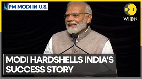 Pm Modi In Us Pm Modi Concludes Us State Visit With Address To Indian