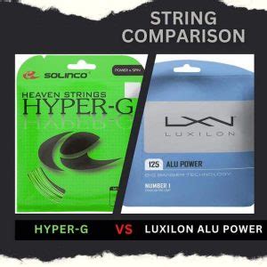 Solinco Hyper G Vs Luxilon Alu Power Tennis String Senior Tennis Club