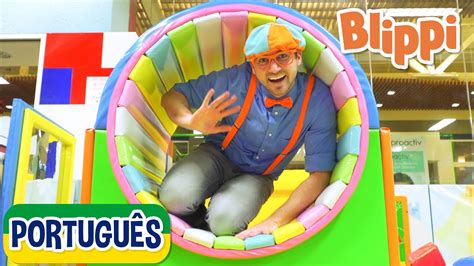 Blippi Português Visita um Playground Coberto Aprender cores Vídeos