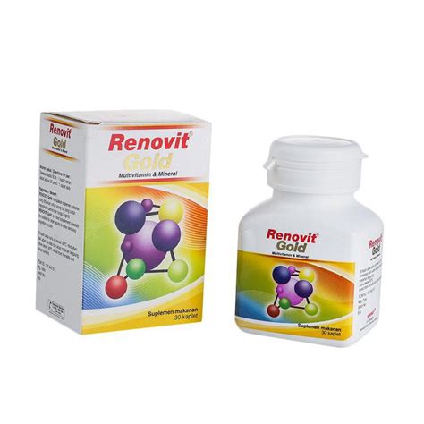 Jual Renovit Gold Tablet Multivitamin Dan Mineral Daya Tahan Tubuh