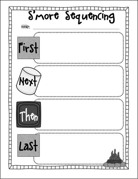 The Creative Chalkboard Smore Sequencing Freebie