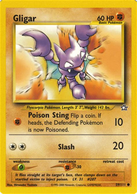 Gligar Neo Genesis Bulbapedia The Community Driven Pok Mon