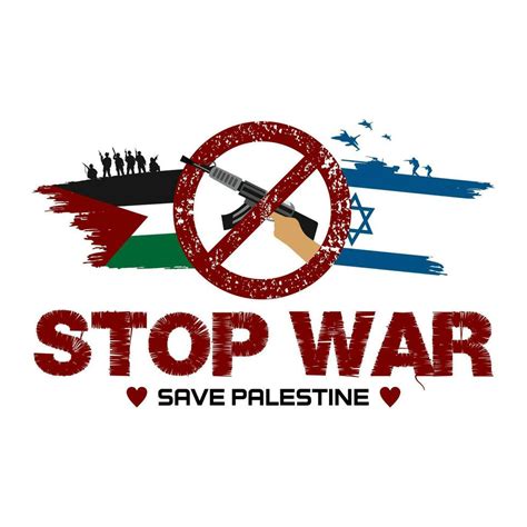 Stop War Save Palestine Hand Drawn Vector Illustration Stop War Stop The War 34915220