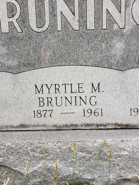 Myrtle May Tullis Bruning Find A Grave Memorial