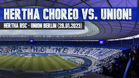 Hertha Bsc Fc Union Berlin Wahnsinnige Hertha Choreo Im