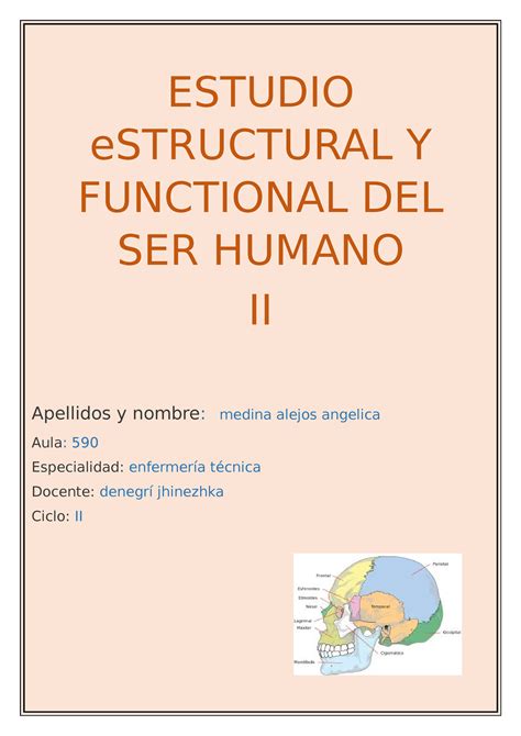 Estudio Structural Y Functional DEL SER Humano Salud Comunitaria