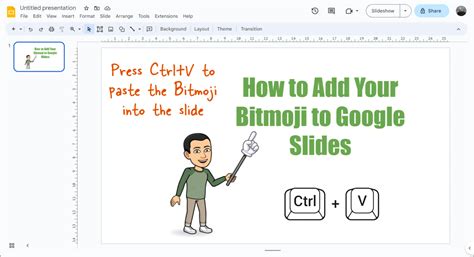 How To Add Your Bitmoji To Google Slides