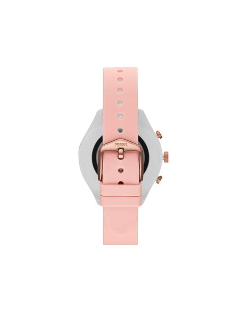 Rel Gio Ftw Fossil Smartwatch Hr Blush Silicone Generation Iv