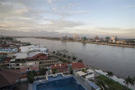 CAMBODIA PHNOM PENH TONLE SAP RIVER CITY Editorial Photo Image Of