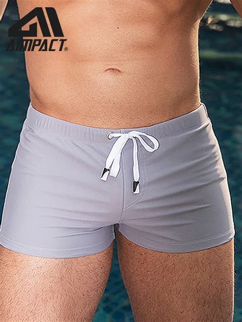 Gay Swim Trunks Square Cut Leg Swim Trunks