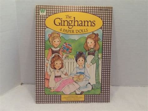 The Ginghams 4 Paper Dolls 1976 Whitman Book Mint Uncut Great Vintage Antique Price Guide