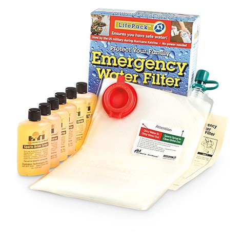 Hti™ Hydropack Emergency Water Filter Kit 220012 Filtration