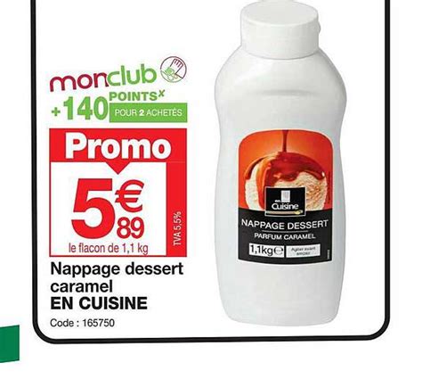 Promo Nappage Dessert Caramel En Cuisine Chez Promocash Icatalogue Fr