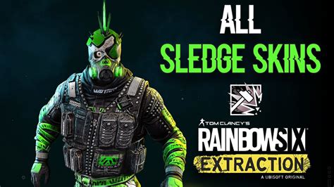 All Uniforms And Headgears For Sledge In Rainbow Six Extraction Full Showcase Youtube