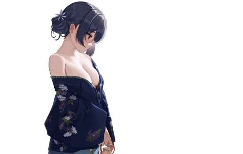 Kawaii Girl Hot Sexy Yukata Anime Babe Cute Kimono Anime