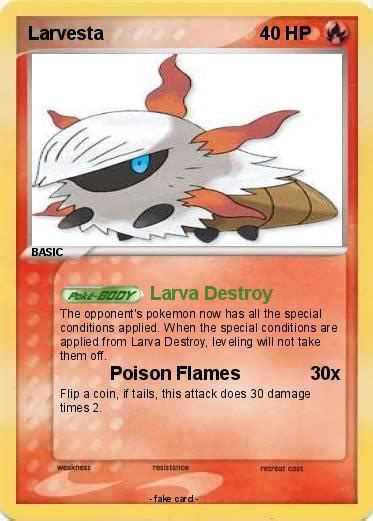 Pokémon Larvesta - Larva Destroy - My Pokemon Card