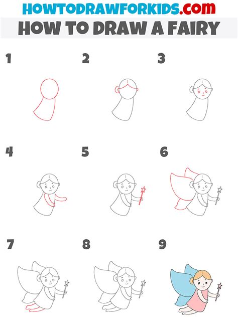 draw  fairy easy drawing tutorial  kids