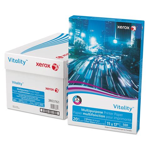 Xerox Vitality Multipurpose Printer Paper 92 Brightness 20 Lb 11 X