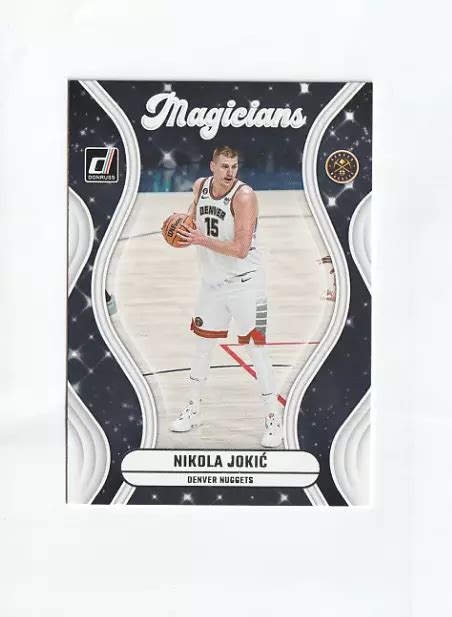 Panini Donruss Basketball Nikola Jokic Magicians No Denver