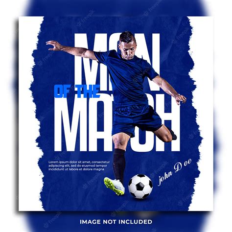 Premium Psd Soccer Man Of The Match Social Media Flyer Banner Design