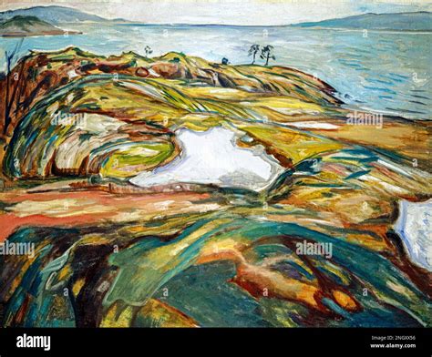 Edvard Munch S Coastal Landscape Famous Painting Stock Photo Alamy