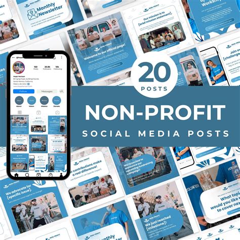 Non-profit Social Media Posts Template Instagram Templates for