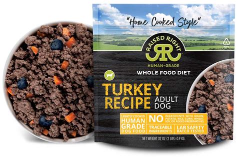 Adult Dog Turkey Recipe (Case) - Raised Right - Human-Grade Pet Food