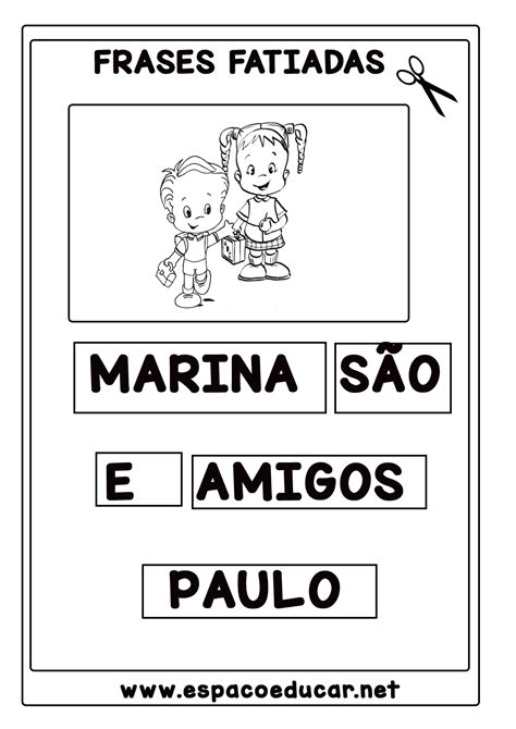 Atividades De Frases 1 Ano - 6