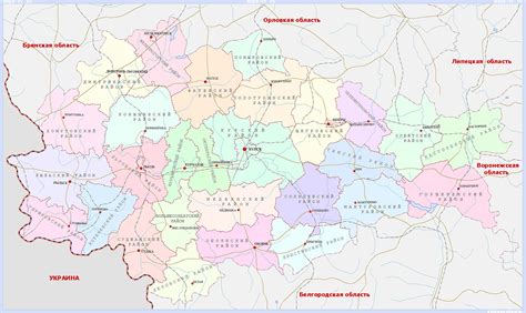 "Физическая карта курской области"
