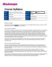 Integration And Analysis Capstone Course Syllabus Course Hero