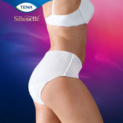 Tena Silhouette Normal Blanc Low Waist Pants Medium 750ml