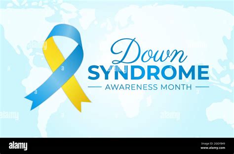 Down Syndrome Awareness Month Background Illustration Stock Vector