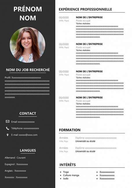 CV Designer 2024 Design CV Word Gratuit à Télécharger