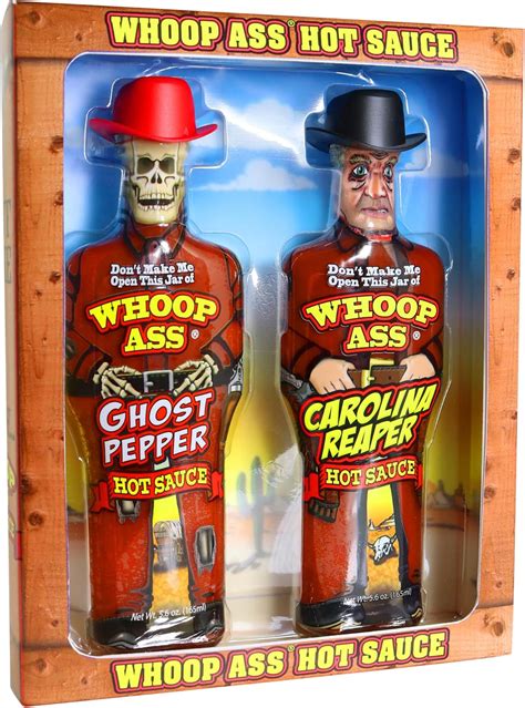 Premium Ghost Pepper Hot Sauce And Carolina Reaper Hot Sauce Gift Set Packaged In Collectible