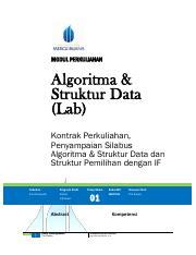 Modul Perkuliahan Pemrograman Algoritma Dan Struktur Data Pdf Modul