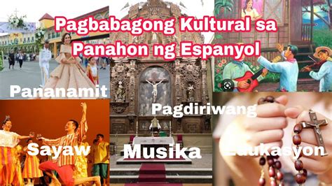 Pagbabagong Kultural Pananamit Musika Sayaw Panitikan Sining