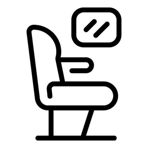 Premium Vector Airline Seat Icon Outline Vector Passenger Aircraft Seat