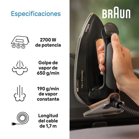 Centro De Planchado Braun Carestyle Pro Is Bk Con Golpe De Vapor