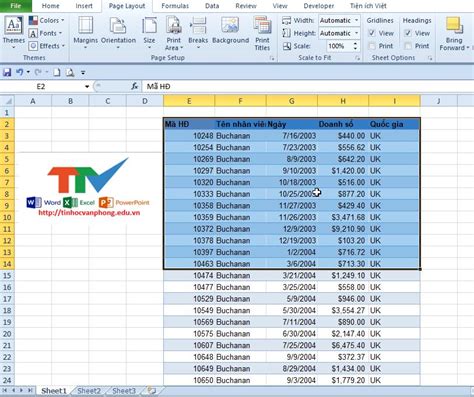 C Ch In M T V Ng Ch N Trong Microsoft Excel