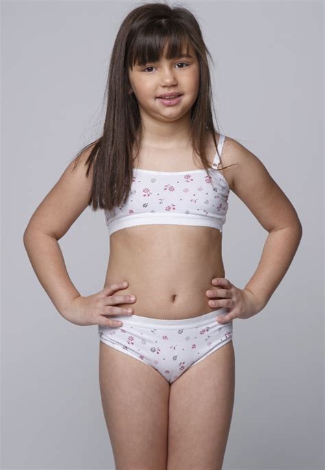 Conjunto Infantil Vekyo Lingerie Menina Moça Branco Compre Agora