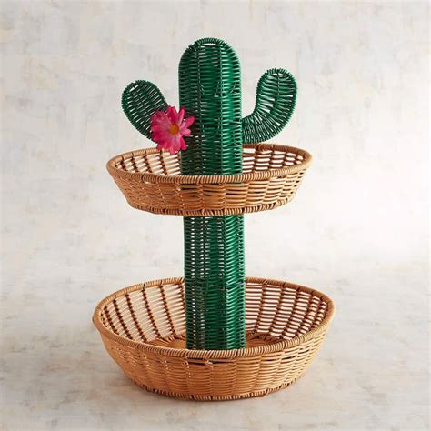 Pier Imports Cactus Tiered Server Cactus Accessories Cactus