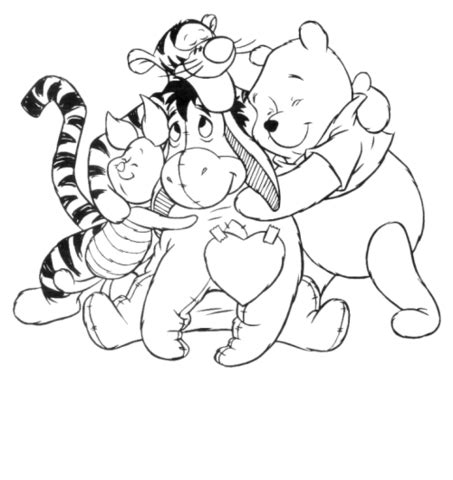 Ausmalbild Winnie Puuh Und Seine Freunde Ausmalbilder Kostenlos Zum