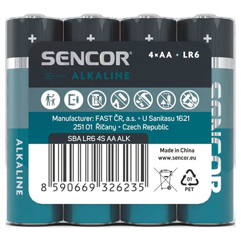 Alkaline Battery AA SBA LR6 4S AA Sencor